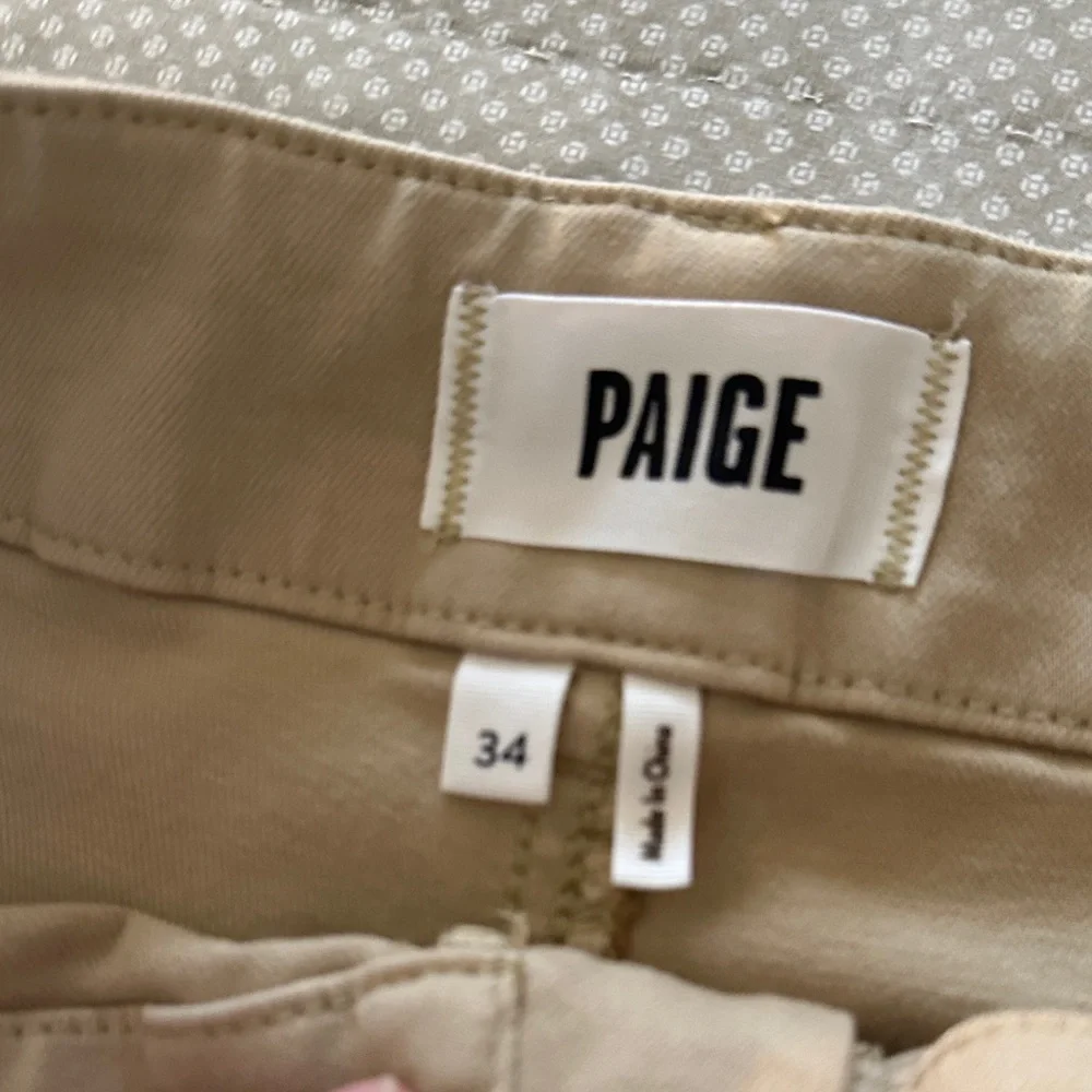 PAIGE Tan Utility Trousers - Picture 2 of 8